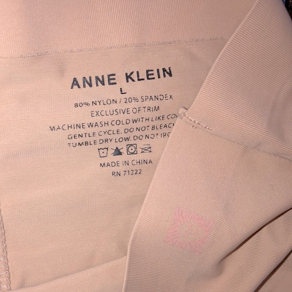 ANNE KLEIN nude shape-wear shorts size large - Picture 3 of 4